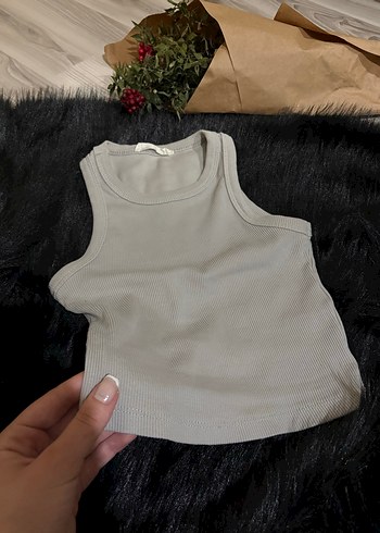 Gri Kolsuz Fitted Basic Atlet - Görsel 3