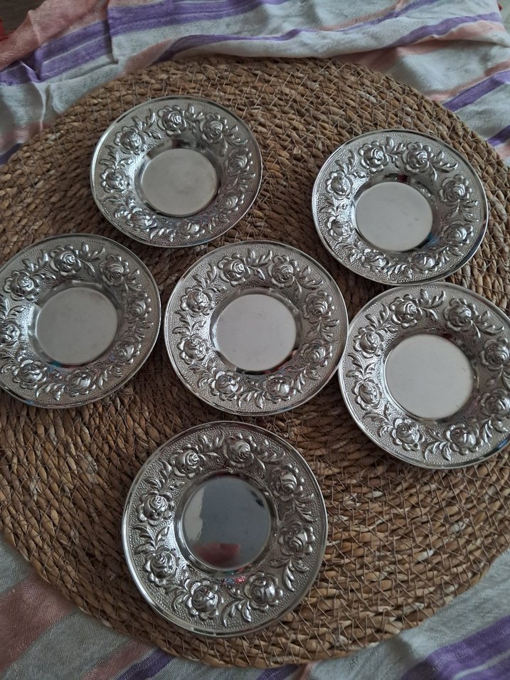 Parlak çay Tabak Seti - Görsel 3