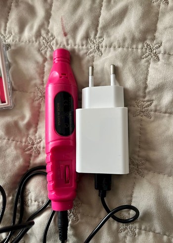 Pembe Elektrikli Tırnak Bakım Seti - Görsel 3