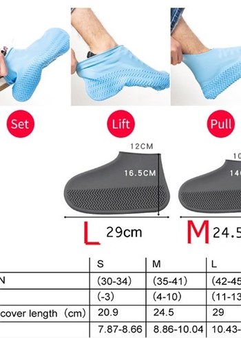 Su Geçirmez Ayakkabı kılıfı 35-41 Numara - Görsel 2