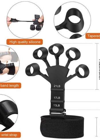 AYARLANABİLİR PARMAK VE BİLEK GÜÇLENDİRME
DİRENÇ BANDI - Görsel 2