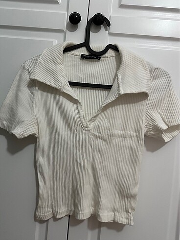Polo yaka crop