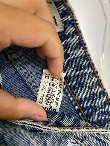 31 Beden mavi Renk Addax jean