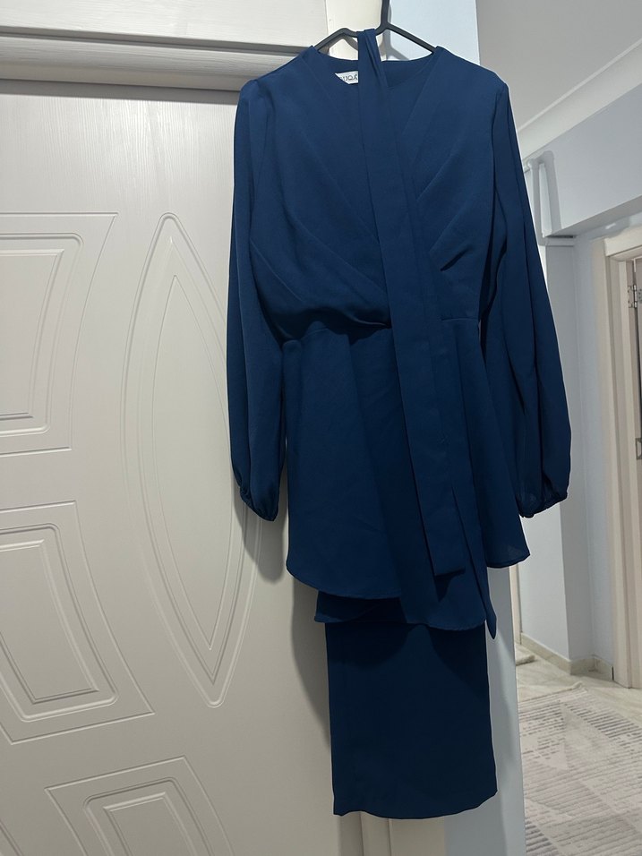 Mor Keten Düğmeli Bohem Gömlek - Görsel 4