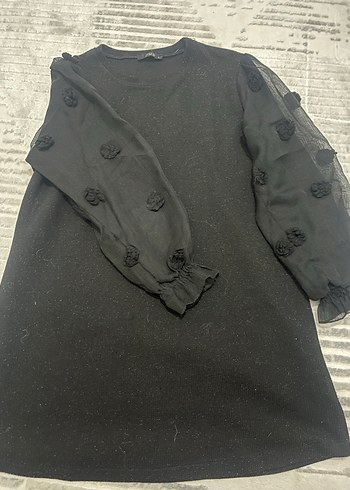 Siyah Midi Triko kazak - Görsel 2