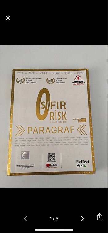 Sıfır risk paragraf test