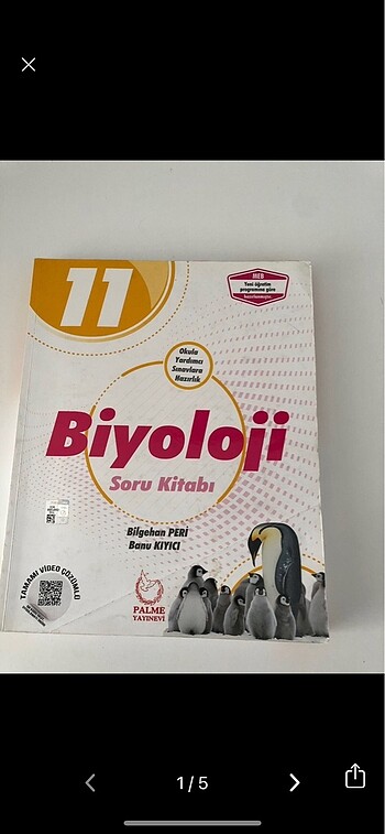 11. Sınıf biyoloji test kitabı