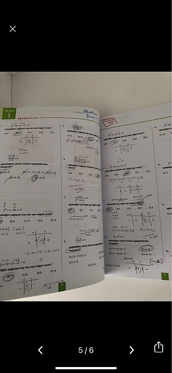  Beden Renk 345 yayınları ayt matematik test kitabı