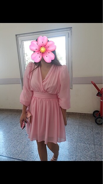 Diğer Pembe kısa elbise