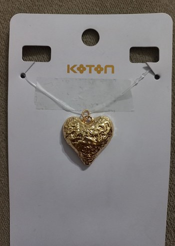 Beden KOTON ÇELİK BÜYÜK KALPLİ KOLYE UCU
