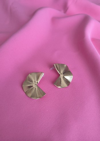 Diğer Piliseli Midi Gold Kadın Küpe