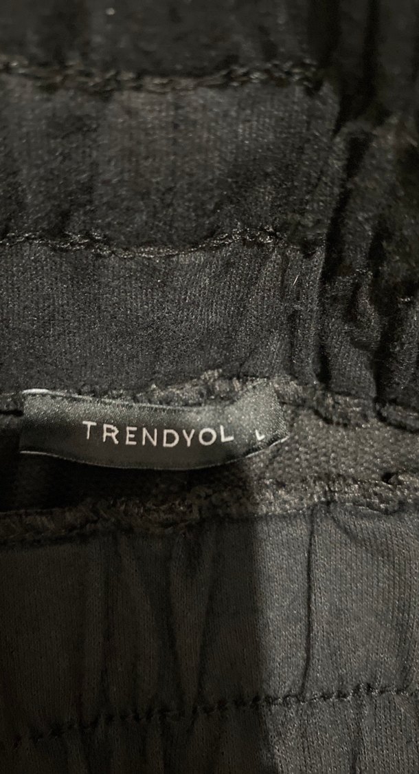 Siyah Kadın Pamuklu Rahat Kesim Pantolon - Görsel 2