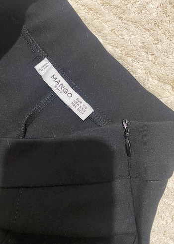 Siyah Pilili Kadın Kumaş Pantolon - Görsel 3