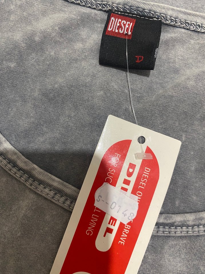 Diesel Gri Denim Midi Elbise - Görsel 3