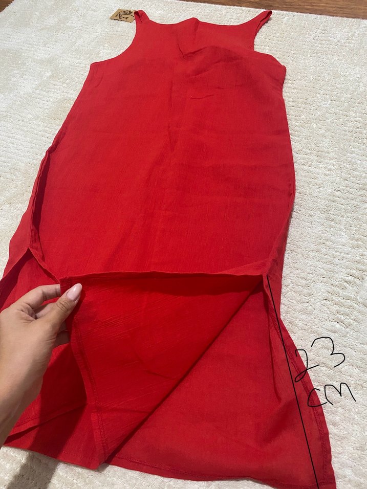 Kırmızı Nakışlı Tunik - Görsel 3