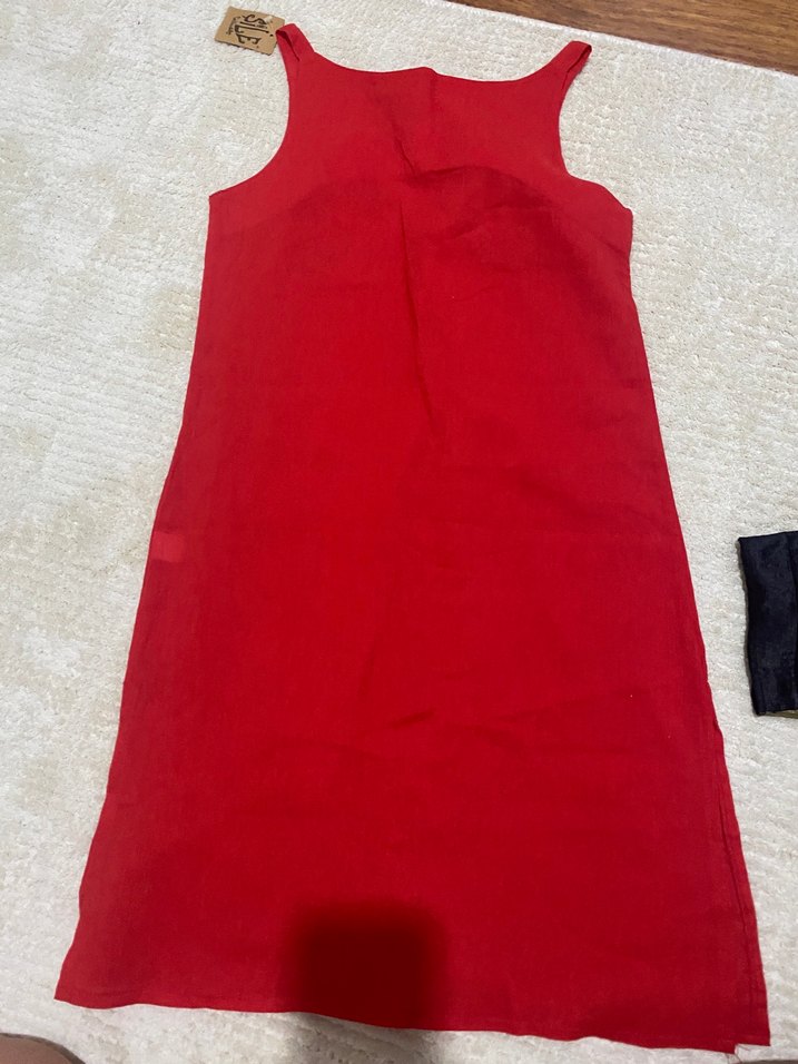 Kırmızı Nakışlı Tunik - Görsel 2