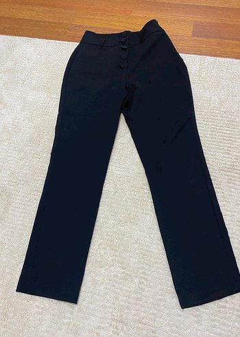 Trendyol & Milla Kadın Regular Fit Siyah Kumaş Pantolon