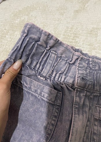 Kadın Gri Joger Denim Pantolon - Görsel 3
