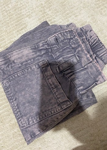 Kadın Gri Joger Denim Pantolon - Görsel 6