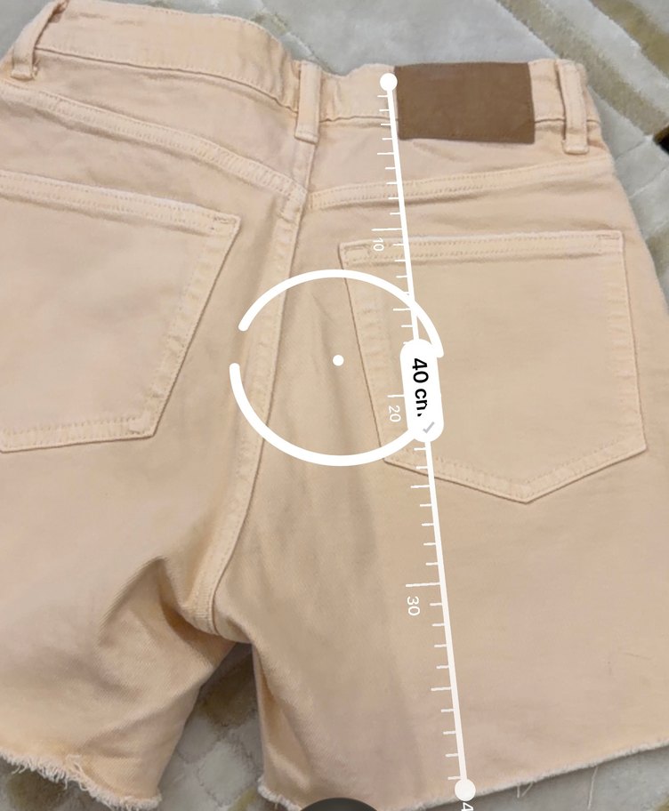 Şeftali Denim Şort — görsel 4/5