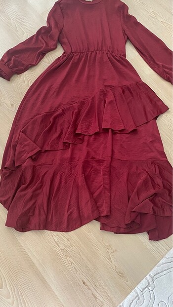 Bordo elbise