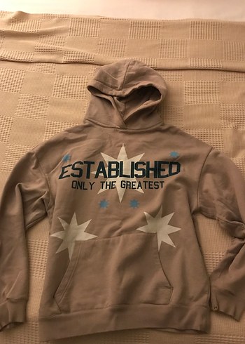 Bej Kapüşonlu Kadın Sweatshirt