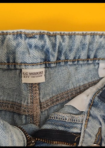 6 Yaş Beden mavi Renk LC Waikiki kız çocuk kot şort