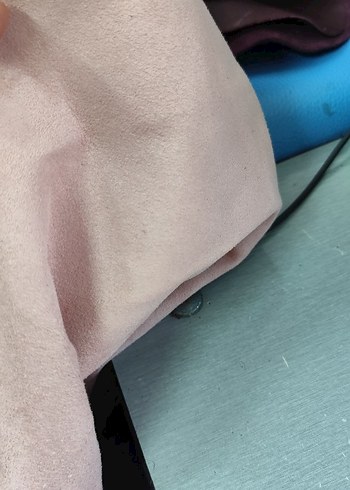 37 Beden Beyaz deri arka pudra pebbe süet deri spor ayakkabı