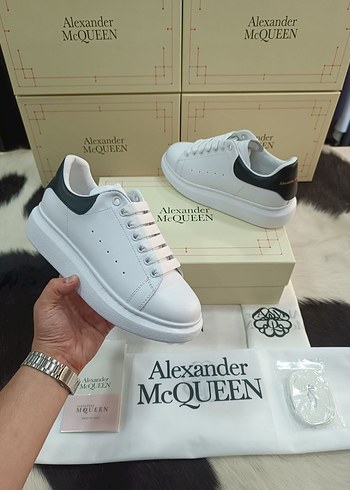 Alexander McQueen Beyaz Platform Kadın Spor Ayakkabı