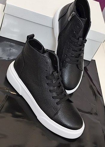 40 numara siyah flotur deri bot - Görsel 8