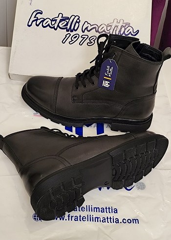 Gri Deri Erkek Bot - Görsel 8