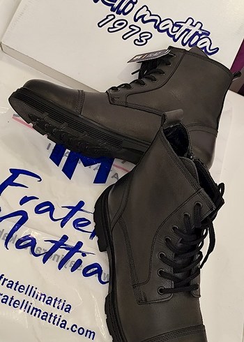 Gri Deri Erkek Bot - Görsel 7