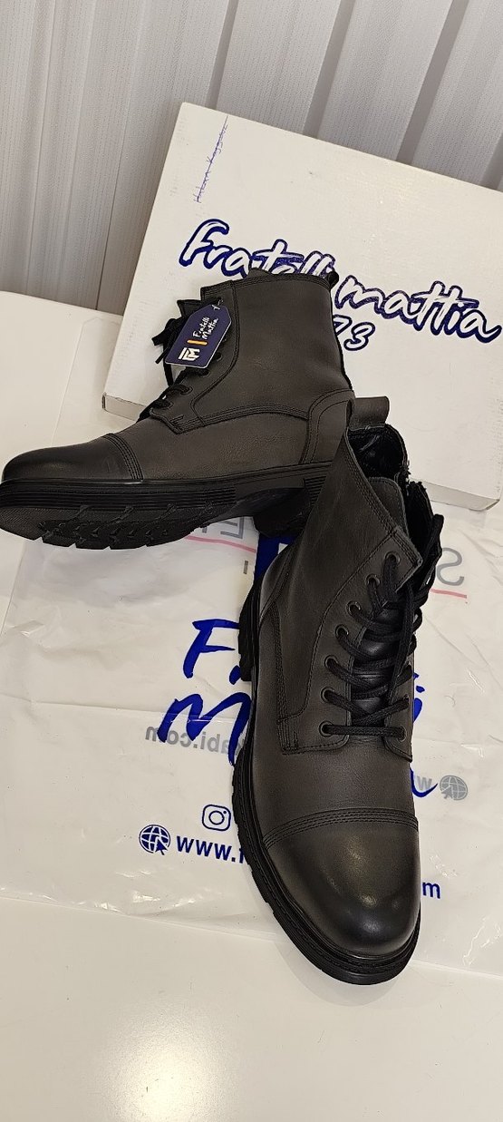 Gri Deri Erkek Bot - Görsel 4