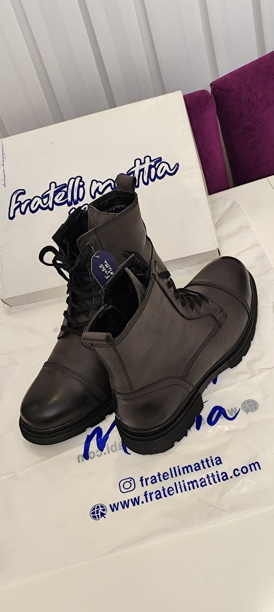 Gri Deri Erkek Bot - Görsel 2