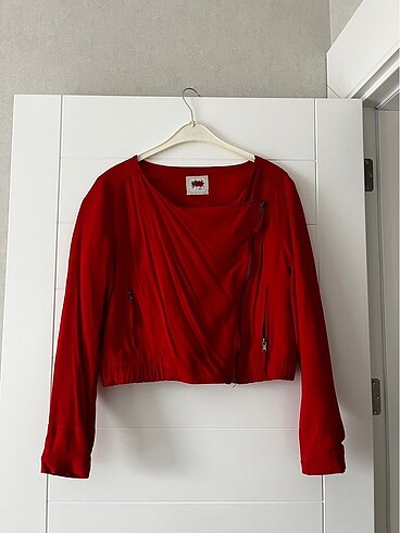 Crop ceket