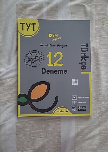 TYT Türkçe 12 Deneme Kitabı Endemik