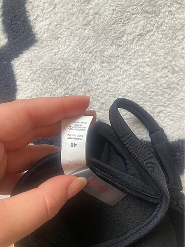 40 Beden siyah Renk Bikini üstü
