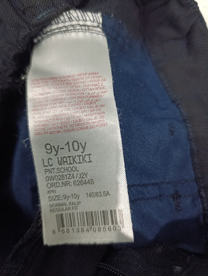 LC Waikiki 9-10 yaş Erkek Çocuk lacivert okul pantolonu - Görsel 2