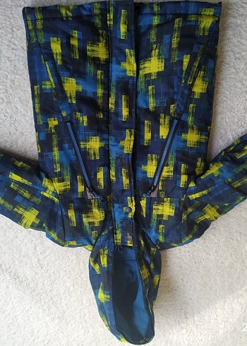 Erkek Çocuk Lacivert Desenli Fermuarlı Mont - Görsel 2