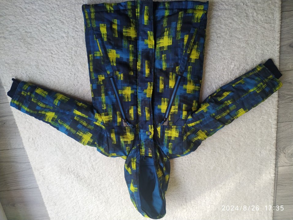 Erkek Çocuk Lacivert Desenli Fermuarlı Mont - Görsel 2