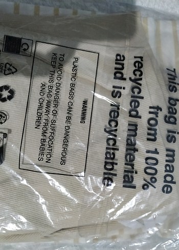 Beyaz Bej Çizgili Kısa Kollu çocuk şort Tişört takımı - Görsel 2