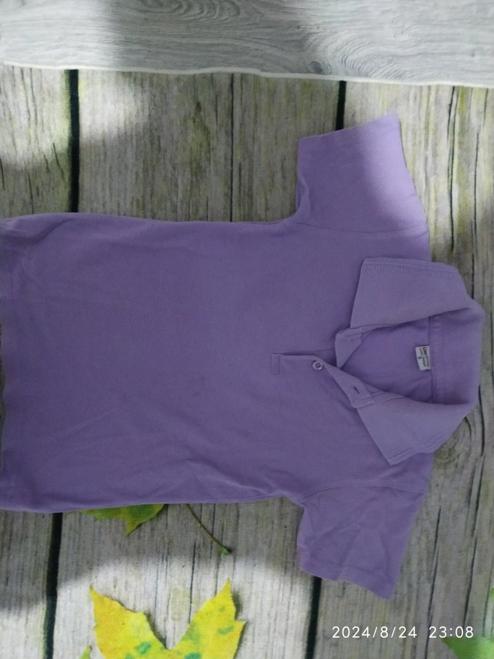 Mor Kısa Kollu Erkek Polo Tişört - Görsel 2