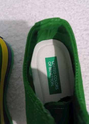 Benetton 37 numara Yeşil Kadın Spor Ayakkabı - Görsel 4