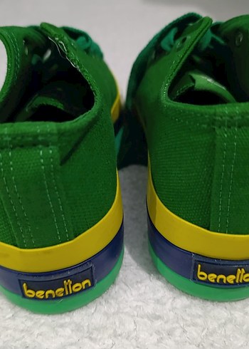 Benetton 37 numara Yeşil Kadın Spor Ayakkabı - Görsel 2