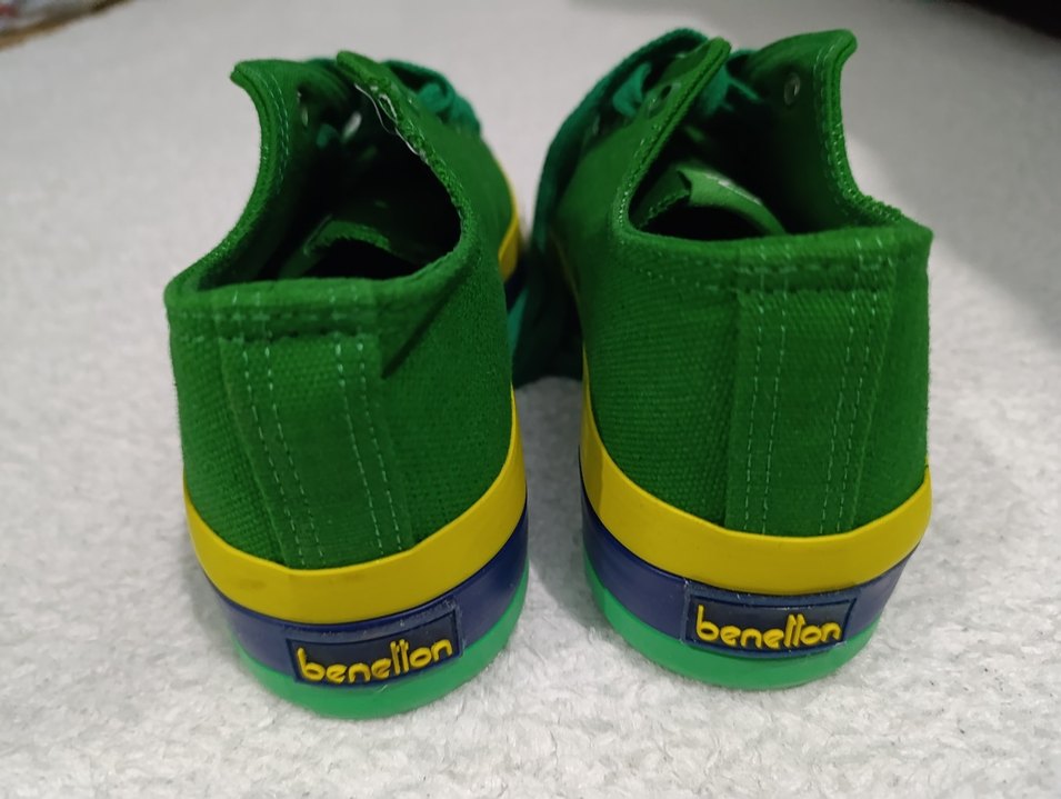 Benetton 37 numara Yeşil Kadın Spor Ayakkabı - Görsel 2