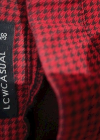 LCW Bordo Kadın Regular Fit Kumaş Pantolon - Görsel 2