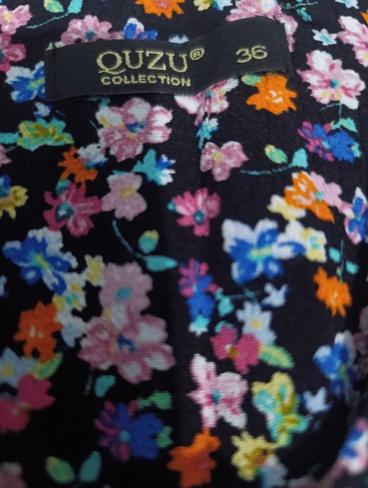 Kadın Çiçek Desenli Uzun Tulum - Görsel 2