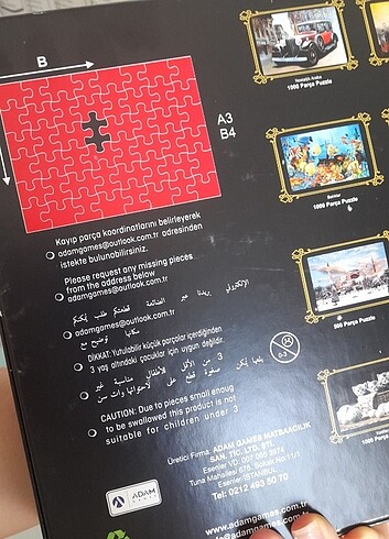  Beden ADAM GAMES Atatürk Çiftlikte Puzzle (Bin parça)