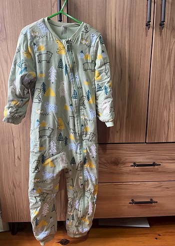 Fermuarlı Gri Erkek Çocuk Pijama