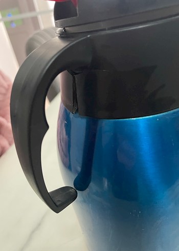 Koyu Mavi Termoslu Çaydanlık - Görsel 5